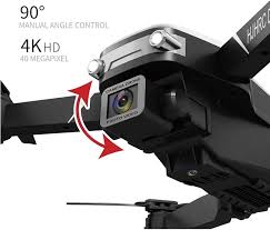 E88 Pro Drone - 4K Camera, WiFi FPV 1080P HD Dual Foldable RC Quadcopter Altitude Hold, Headless Mode