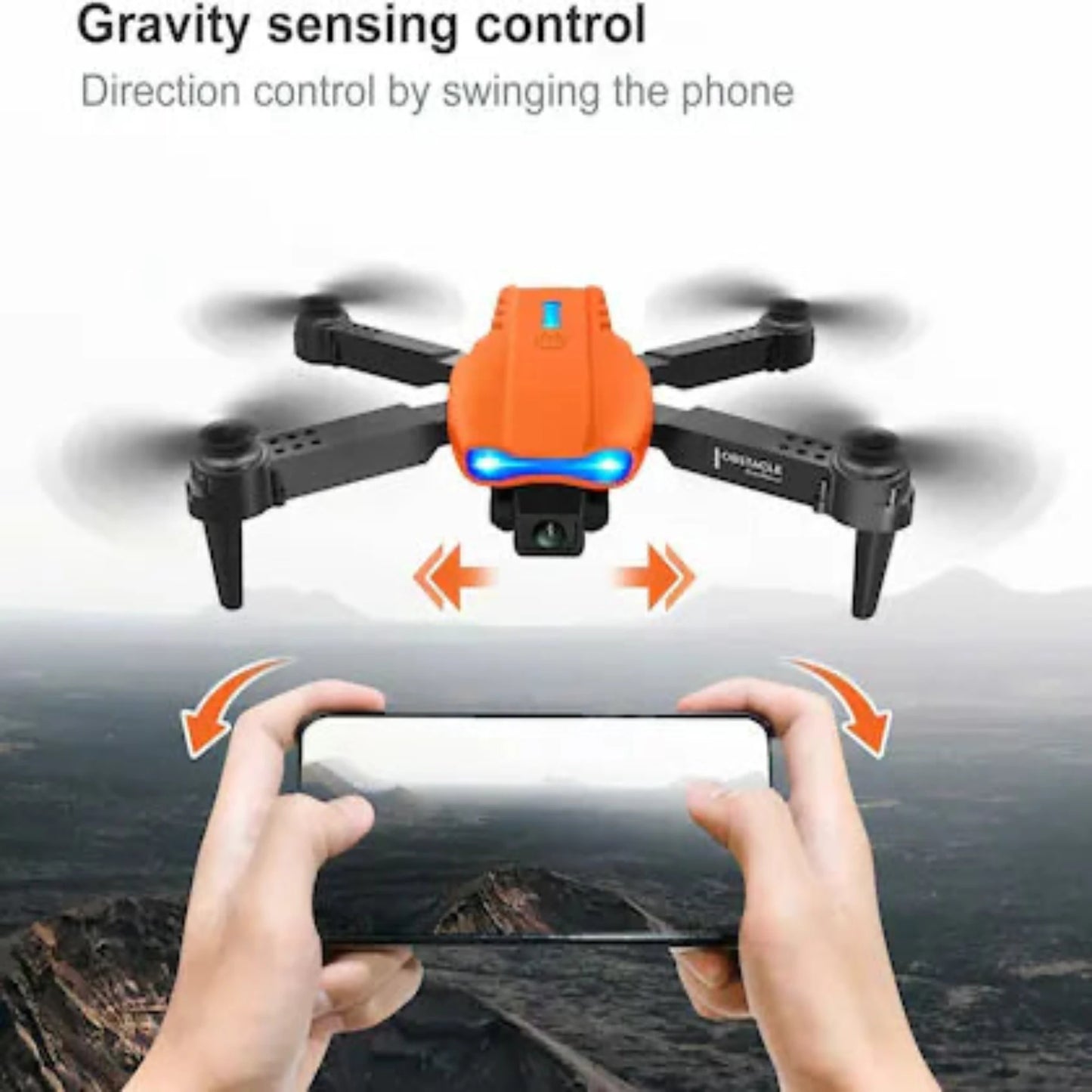E99 Pro - Double Camera Drone With Double Battery Foldable Quadcopter Altitude Hold Mobile App Control