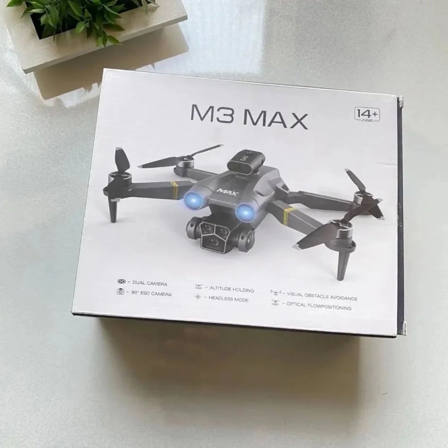 M3 Max drone -Dual Camera Obstacle Avoidance Quadcopter RC Drone with HD Camera & GPS Drone
