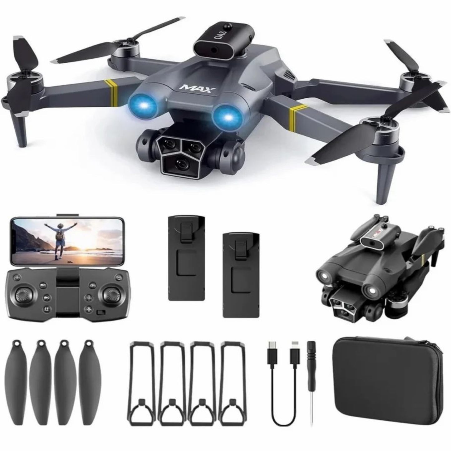 M3 Max drone -Dual Camera Obstacle Avoidance Quadcopter RC Drone with HD Camera & GPS Drone