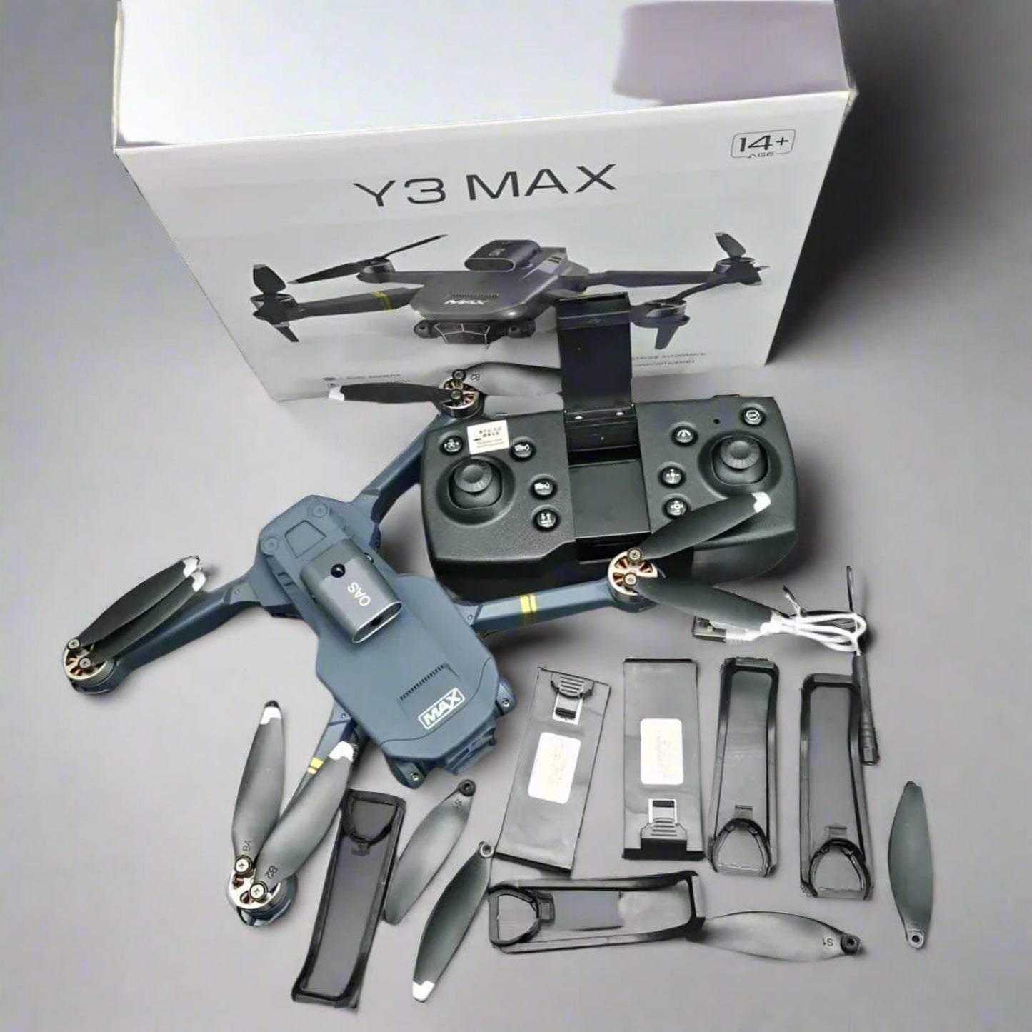 BLACK CROWN Y3 MAX  Brushless Motor Drone - 4K UHD Camera, 5G Wi-Fi, JELDROP Smart Obstacle Avoidance, Long-Range Control